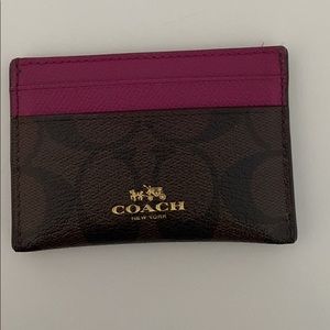 Coach card holder